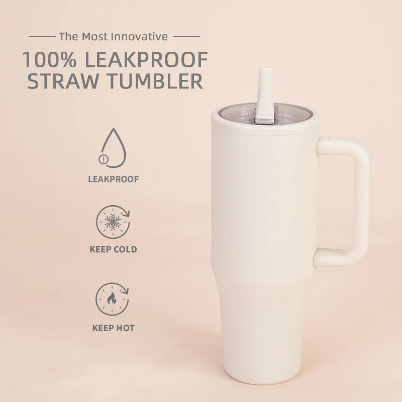 40 Oz Vacuum Flask Cup Thermos water Bottle Thermal Mug Large Capacity Stainless Steel Cold and Hot Tumbler Travel Car coffee