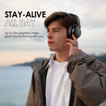 Siindoo New JH-ANC630 Active Noise Cancelling Wireless Headphones Over Ear Bluetooth earphones with Mic 70H Playtime Clear Calls
