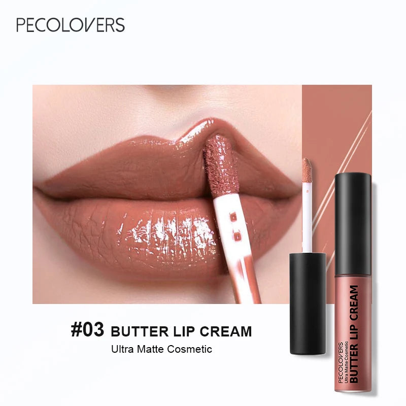 1PC Butter Gloss Non-Sticky Lip Gloss Long Lasting Nude Lip Makeup Hydrating Lip Gloss with Essential Oil Liquid Lipstick