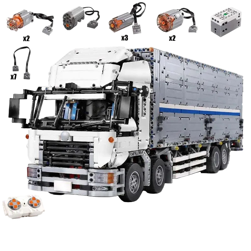 Motorized RC Truck Brick Set – Technical Building Model with App Control, Perfect Gift for Teens & Adults