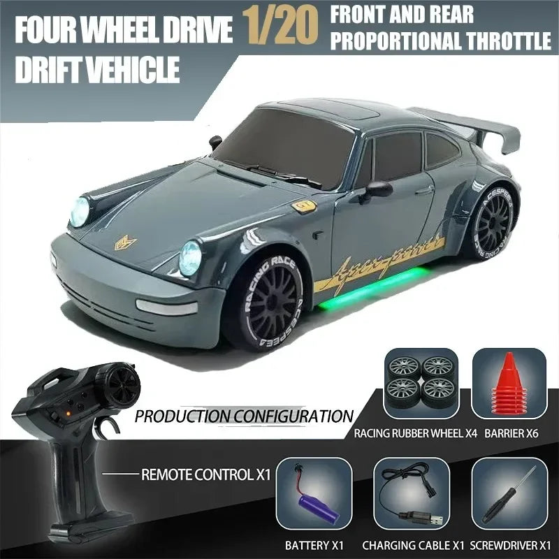 Dodge Hellcat/Porsche 911RC Drift Remote Control car Professional four-wheel drive speedracing boys toy car for children