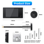 Awapow 3.5 Inch Doorbell Peephole Viewer Digital Door Camera 120° LCD 2 Million HD Pixels Cat Eye Door Bell Outdoor Monitor