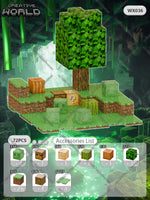 Magnetic Building Blocks Mine World Magnet Cube Set for Boy Girl Kid Age 3+ DIY Pixel style Model Base plate STEM Toy Baseplate