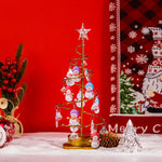 MaiLun Personalized Family Names Christmas Tree  Xmas Home Decoration Christmas Tree with Cute snowman Ornaments