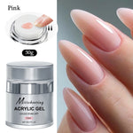15/30g Quick Builder Nail Gel White Nude Pink Clear Nail Art Extension Gel Multifunctional Acrylic Gel Soak Off UV LED for Salon