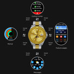 Aiweile AW46 Smartwatch Smart Watch Man 1.32 Inch HD AMOLED Screen Sports Modes Bluetooth Call for Android Yacht Range Master