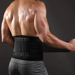 Unisex Adjustable Lower Back Support Waistband Abdomen Trimmer for Weightlifting and Running