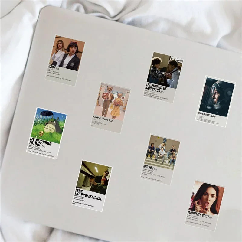 10/30/64PCS Movie Poster Sticker Aesthetic Children's DIY PVC Decoration Scrapbooking Stationery School Supplies for Kids