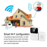 WiFi Video Doorbell 1080P HD Visual Wireless Smart Security Doorbell Camera IR Night Vision 2-Way Audio Real-Time Monitoring