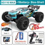 SG116MAX 80KM/H High Speed RC Car Brushless 4WD Off-Road Drift Remote Control Car 1:16 Professional Racing Cars SG116PRO 40KM/H