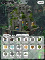 Magnetic Building Blocks Mine World Magnet Cube Set for Boy Girl Kid Age 3+ DIY Pixel style Model Base plate STEM Toy Baseplate