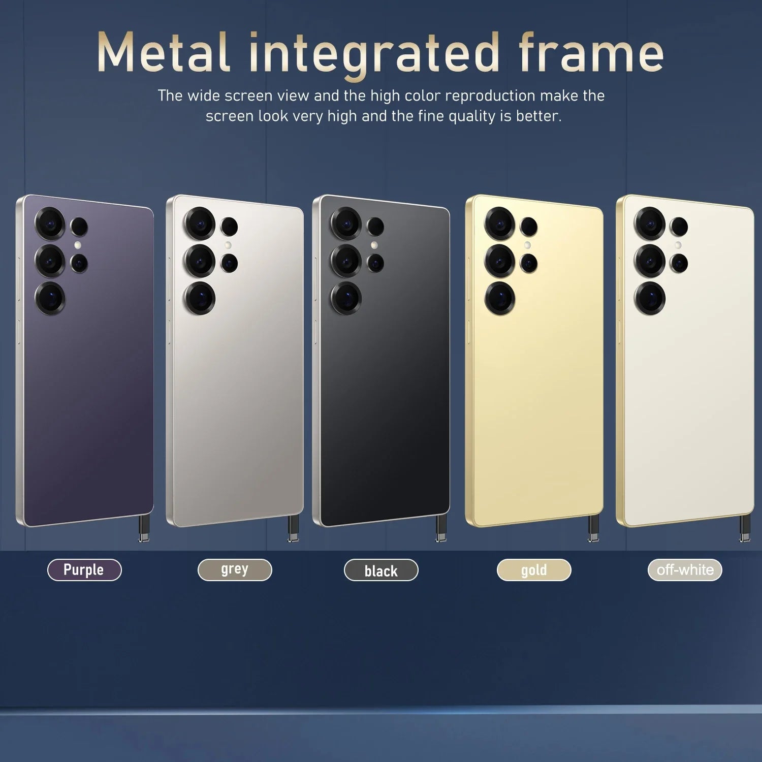 Global Vision S25 Ultra Smartphone 5G Android 12 8GB RAM 512GB ROM 6.8 Inch Phone 1920x1080HD 24+48MP 4 5G Network Mobile Phones