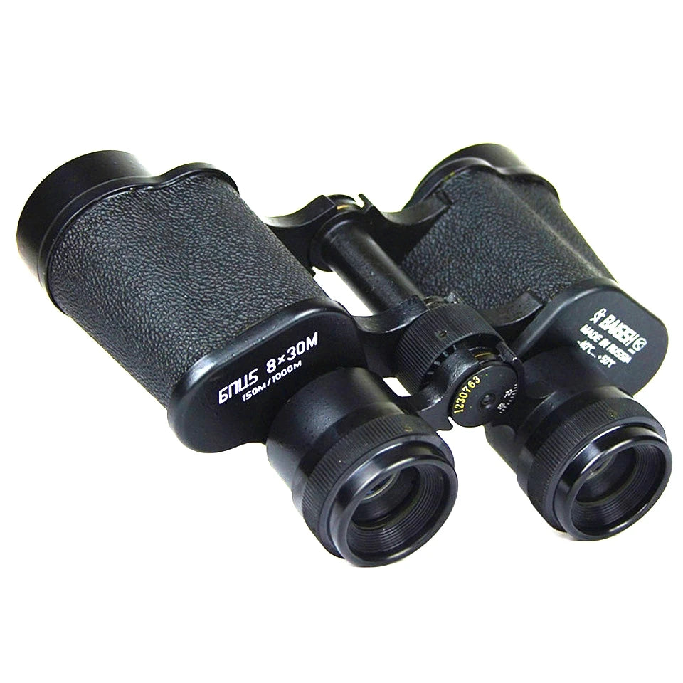 Baigish 8x30 Russian Binoculars Full Metal Structure Glasses Professional Military Waterproof Telescope Leather Bag For Hunting