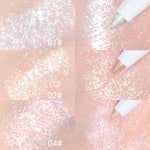 Diamond White Eyelid Highlighter Pen for Brightening Eye Glitter Golden Eyeliner Eyeshadow Stick for Stunning Makeup Results