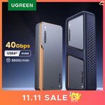 UGREEN 40Gbps NVMe SSD Case SSD Enclosure M.2 to USB4.0 Adapter for M.2 NVME PCIE Built-in Cooling Vest Aluminum Case