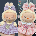 Sweet Princess Style Doll's Cloth for Labubu 17cm The Monster Outfit Accessories Clothing DIY Kids Gift High-quality Dress Cloak