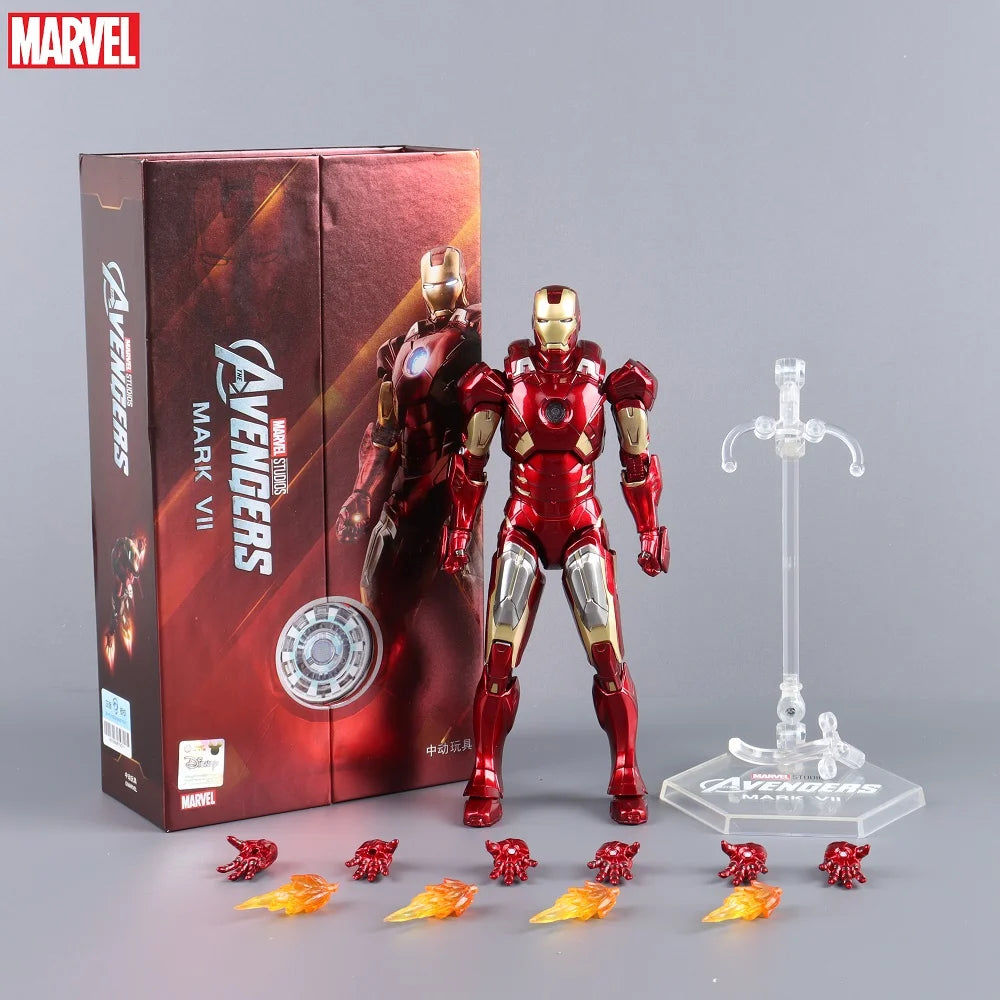 ZD Toys Marvel Studios Iron Man MK3 Action Figure MK35 MK24 MK40 MK38 Tony Stark Ironman Figure Action Collect Toy Gift