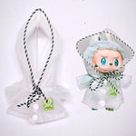 15-17cm Labubu Doll Clothes Dolls Raincoats Waterproof Rain Boots Shoes Set Clothing for Labubu Outfit Match Accessories Toys