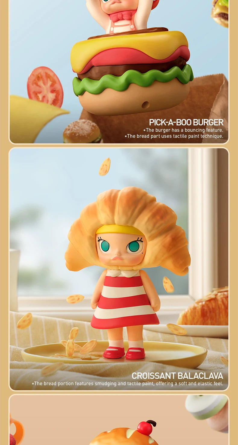 POP MART MOLLY Carb-Lover Series Mystery Box – 1PC/12PCS Blind Box Collectible Figure (Official POPMART Figurine)