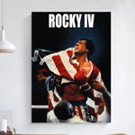 Rocky Balboa Classic Movie Poster Art Self-adhesive Art Small Poster HD Quality Poster Wall Art Painting Study Wall Decoration