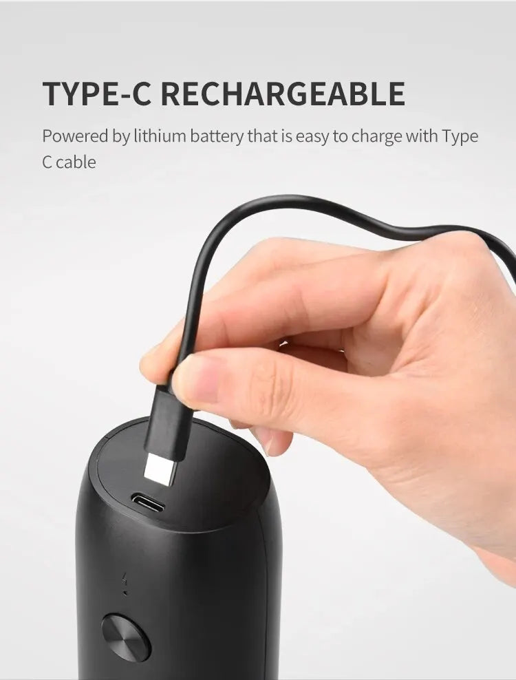 Rechargeable USB Electric Automatic Salt and Pepper Grinder Set Gravity Spice Mill Adjustable Spices Grinder Kitchen Tools