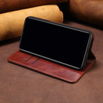 Leather Flip Wallet Case For Samsung Galaxy S25 S23 S22 S21 S20 FE S24 Plus S25 Ultra Book Case Cards Holder Funda Protect Cover