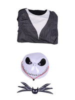 Anime Jack Skellington Costume Boys The Nightmare Before Jack Skellington Cosplay  Bodysuit Suit Halloween Clothes