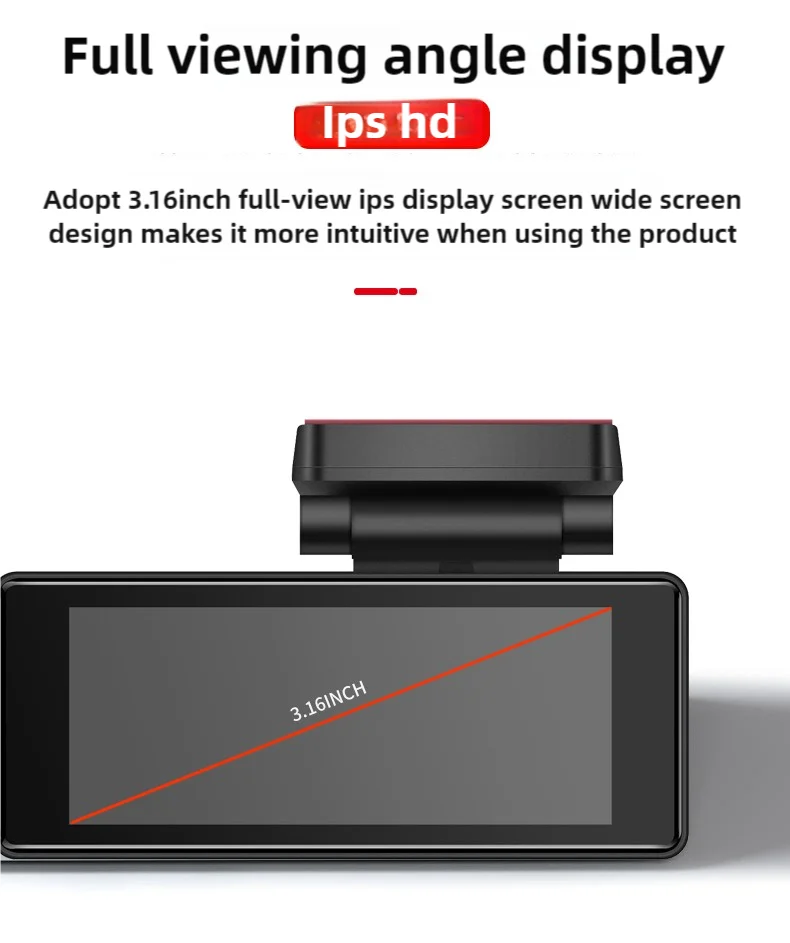 4K HD Dual Lens Dash Cam Car DashCam 3.16 IPS Screen 2K 1080P Camera Recording WiFi GPS Parking Monitoring ADAS Loop Recording