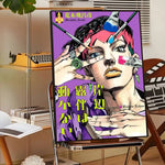 Anime J-JoJo Bizarre Adventure Poster Sticky Wall Art Printing Waterproof Home Living Bed Room Bar Aesthetic Decor