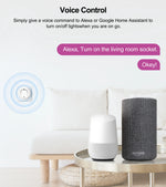 GIRIER Tuya Smart Wifi Plug EU with Power Monitoring 20A Smart Socket Outlet 4200W Compatible with Alexa Hey Google Yandex Alice