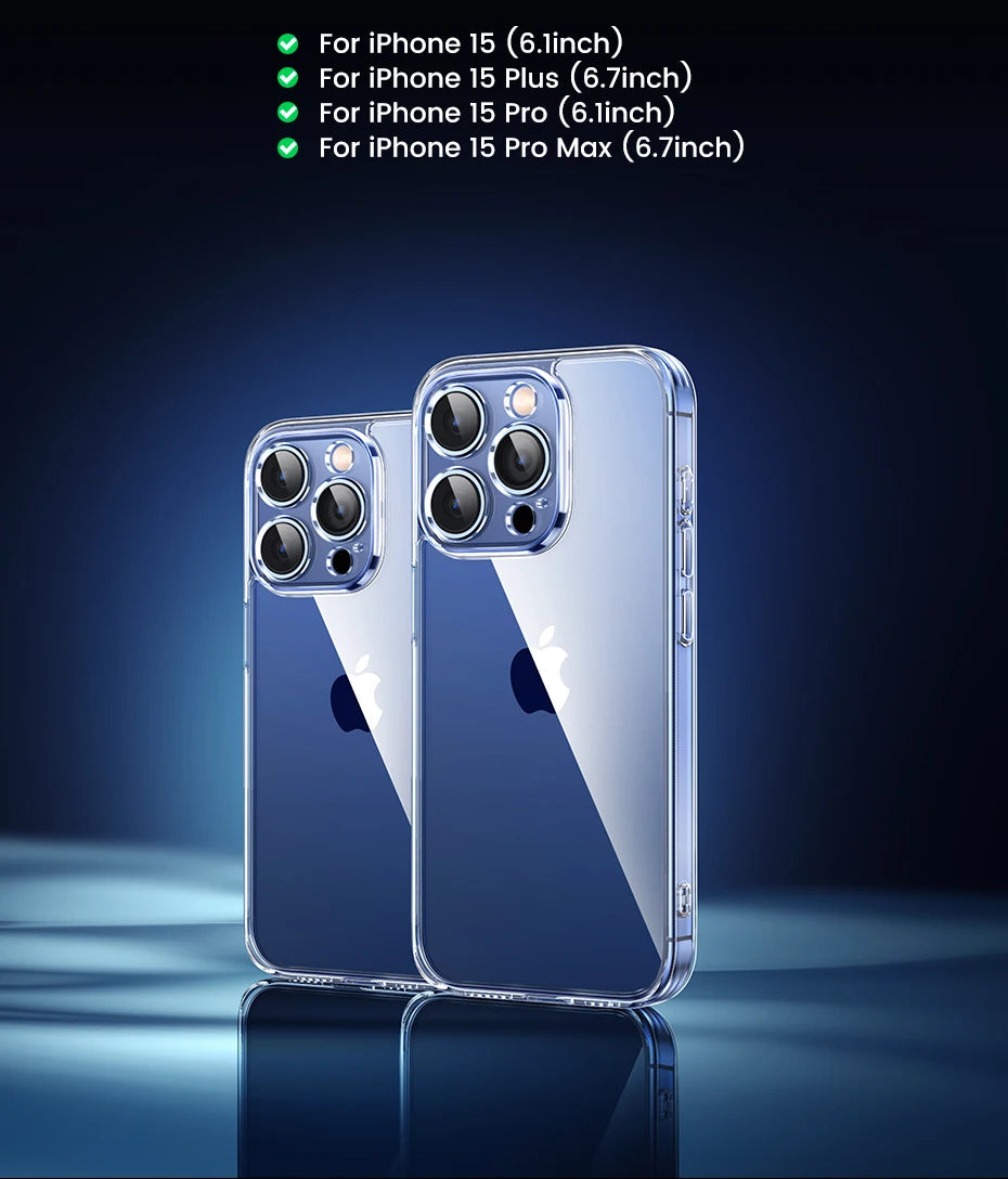 UGREEN Case for iPhone 17 16 15 14 Pro Max Shockproof Clear Case Transparent Cover for iPhone 15 Pro 16 Phone Protective Case