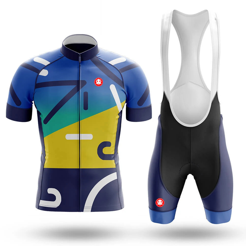 2025 Kraken Octopus Men’s Cycling Jersey Set – Short Sleeve Road & MTB Bike Clothing, Summer Bicycle Wear with Bib Shorts