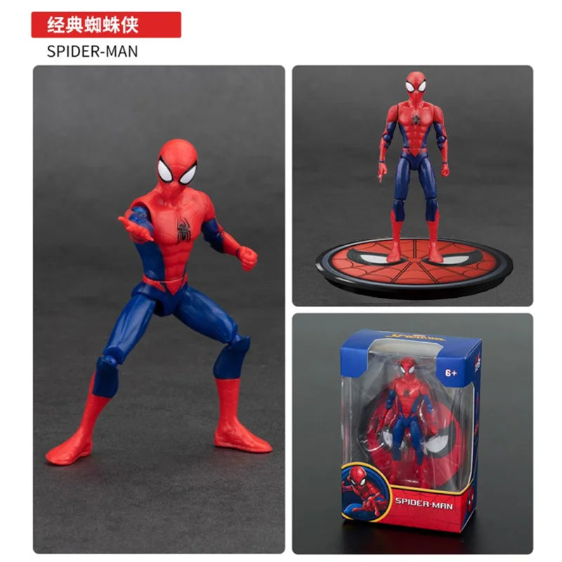 Avengers Legends Iron Man Spider Man Thor Captain America Thanos Hulk War Machine Action Figures Gif