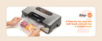 SucceBuy 90Kpa 130W Vacuum Sealer Food Packaging Machine with Free 10pcs Vacuum bags for Household Kitchen Vacuum Food Sealing