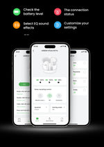 UGREEN Wireless Bluetooth Earphones Semi-Open ANC Adaptive Active Noise Cancelling Earbuds LDAC Hi-Res Audio Headphones Headset