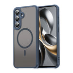 Translucent Frosted Shield Shockproof Case For Samsung Galaxy S25 FE Magnetic Wireless Charging TPU Frame Plastic Phone Cover