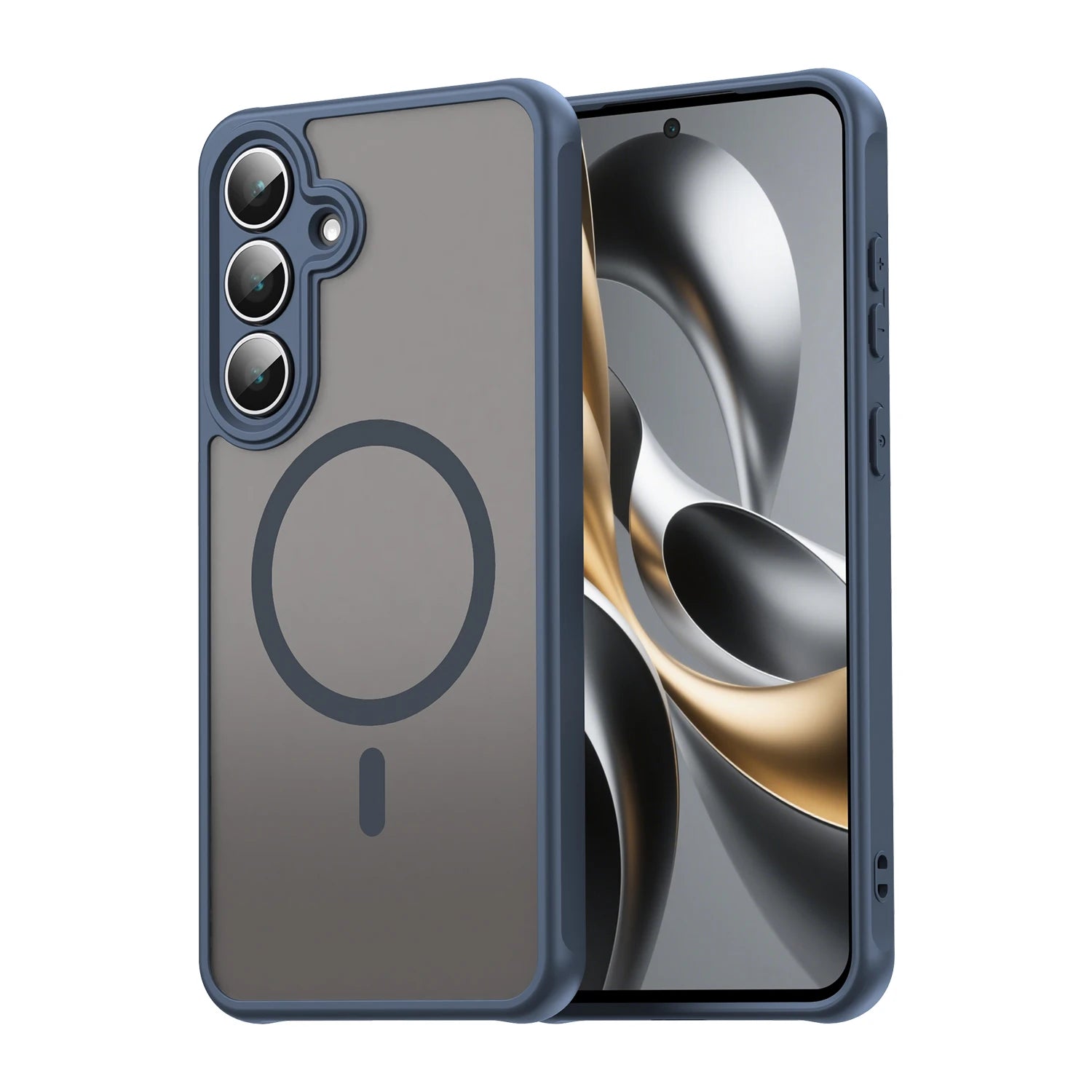 Translucent Frosted Shield Shockproof Case For Samsung Galaxy S25 FE Magnetic Wireless Charging TPU Frame Plastic Phone Cover