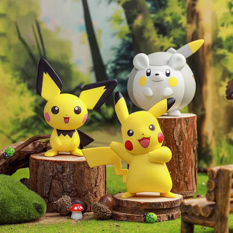 Pokemon Pikachu Anime Action Figure Toy Pvc Toy Model Hand Made Anime Dolls Toys Game Peripheral Toys Ornaments Gifts For Kids