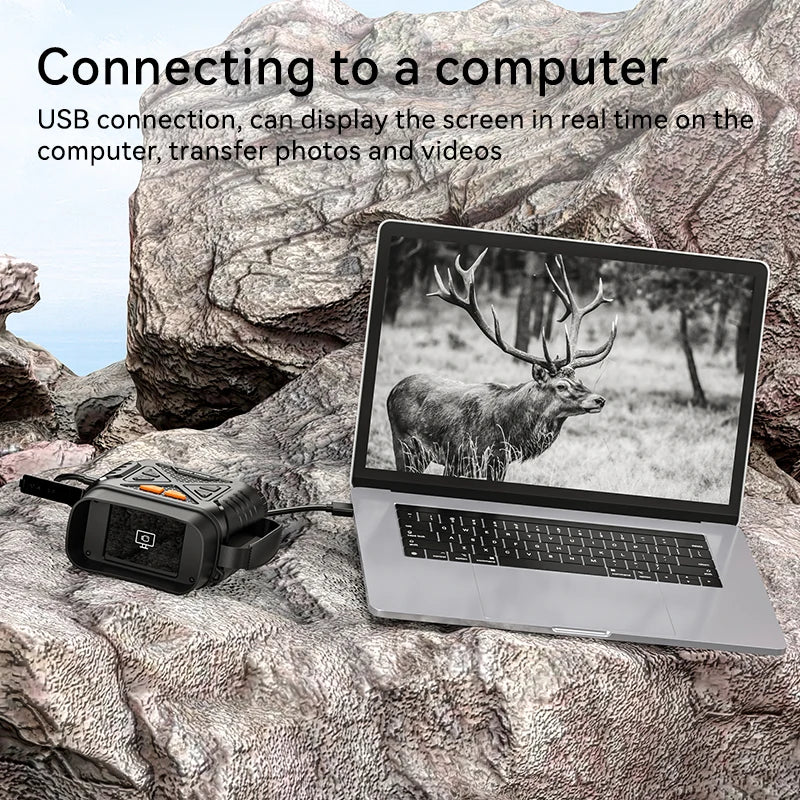 Binocular Infrared Night Visions Device 3W Infrared Telescope 10X Digital 800M Full Dark Viewing Video Record forHunting Camping