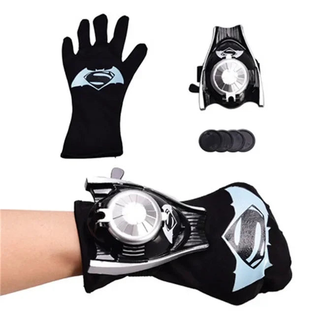 Super Heroes Figures Toy PVC Ironman Hulk Captain America Launcher Toys Gloves Kids Brinquedos Gift