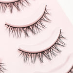 DINGSEN Fake Eyelash Anime Lashes 5 Pairs Little Devil Eyelashes Natural Daily Makeup Manga Eyelashes Clear Band Eyelashes