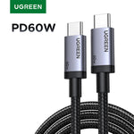 UGREEN PD60W Cable USB-C to USB-C High-Speed Data Sync And Charging Cable Durable Fast Charge Cable for USB-C Devices