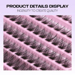 DIY Lash Extension Kit Individual Eyelash Extension Kit Cluster Lashes Kit Lash Glue Remover for Eyelash Extensions Makeup