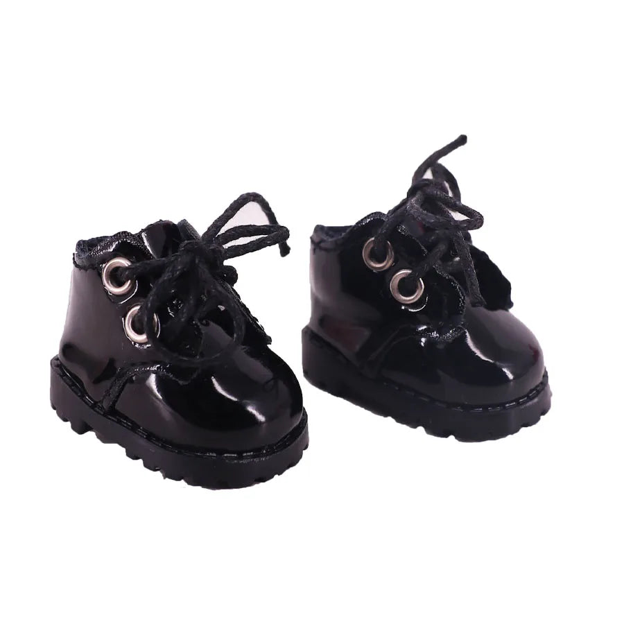 3.8cm Doll Canvas Leather Shoes For labubu 17cm Doll Clothes Accessories Girl's Toys Gift