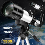 Professional Astronomical Telescope F30070 Monocular 150 Times Zoom HD Night Vision  View Moon Star  AZM70300 Stargazing