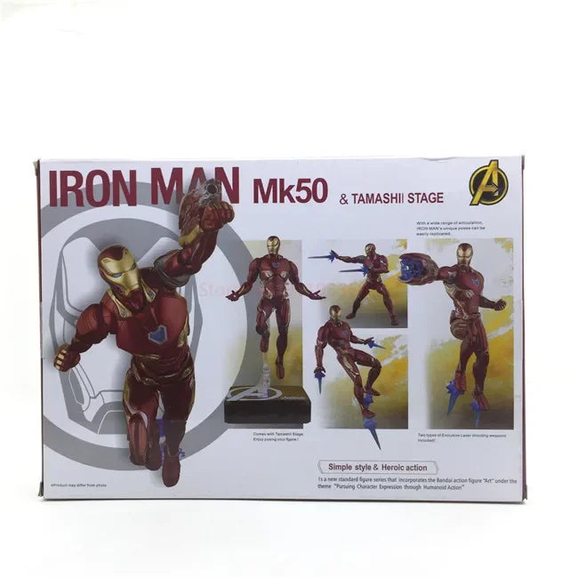 Marvel Comics Avengers 3 Infinite War Mk50 Shf Iron Man Activity Doll Model Children Christmas Birthday Gifts Toys Gifts