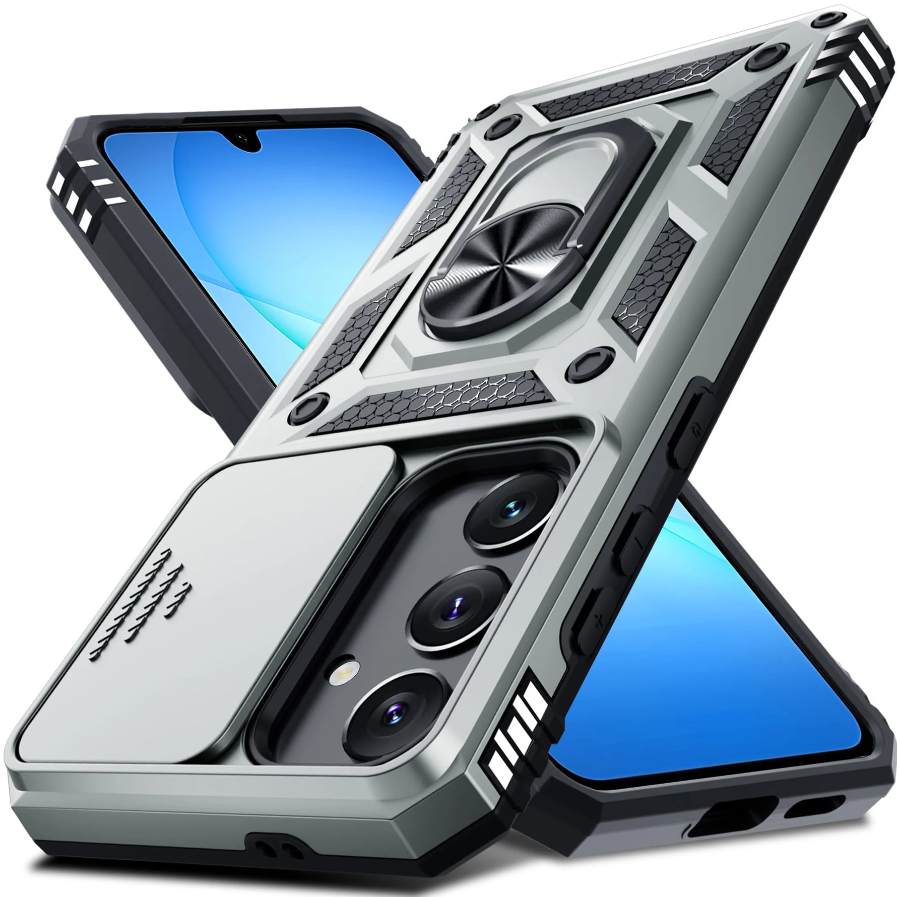 Case For Samsung Galaxy S25 S24 S23  Ultra Plus  FE A17 A36 A56 A55 A35 5G Military-Grade Protection Phone Slide Camera Cover