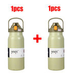 1.3L/1.7L Large Capacity Thermo Bottle Outdoor Mug Stainless Steel Thermos Water Bottle Portable Vaccum Flask Cold And Hot Tumbl