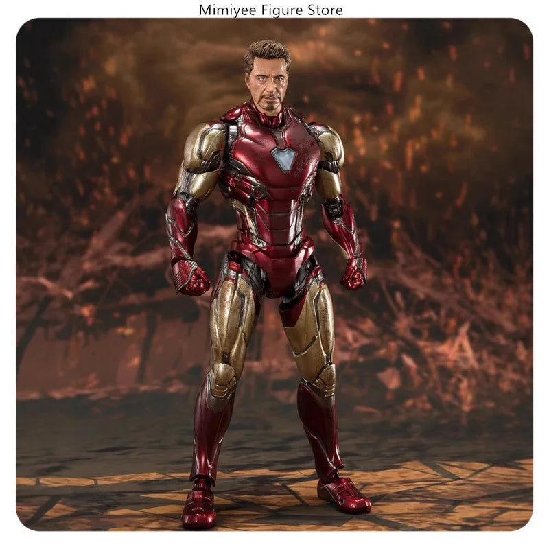 16cm Marvel Avengers Iron Man Mark 85 Ultimate Articulated Figure Model Statue Desktop Decoration Gift