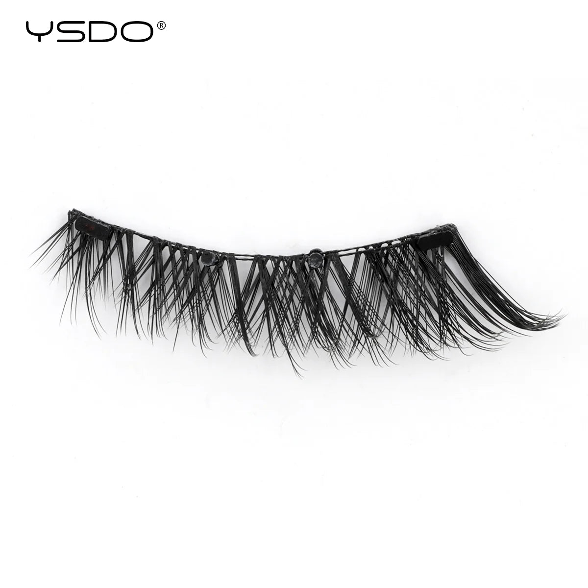YSDO Magnetic Eyelashes Reusable Winged Magnetic 3D Mink lashes Long-Lasting No Glue Needed False Eyelashes with Tweezer Makeup